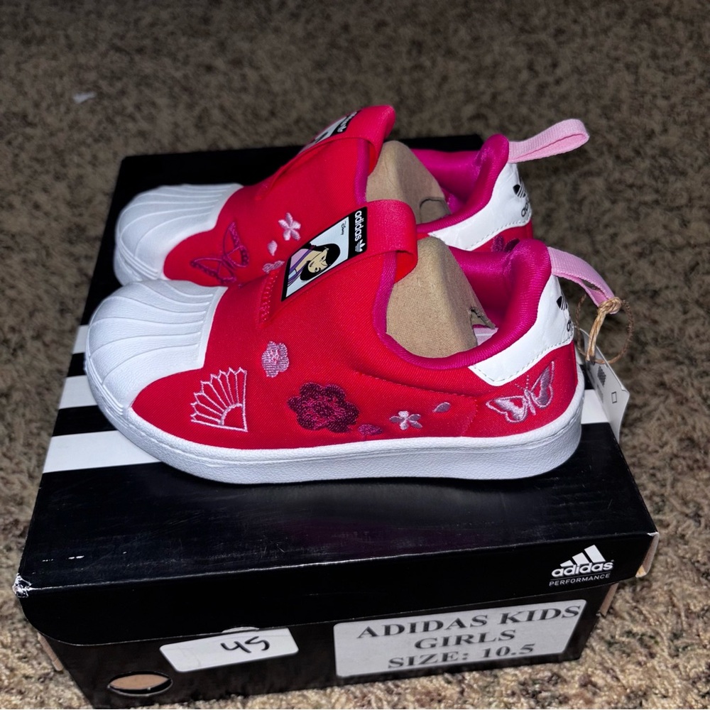 Adidas Originals Superstar X Disney Mulan 360 C Sneaker Shoe Q46303 Toddler 10.5